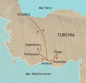 viaggio in turchia mappa